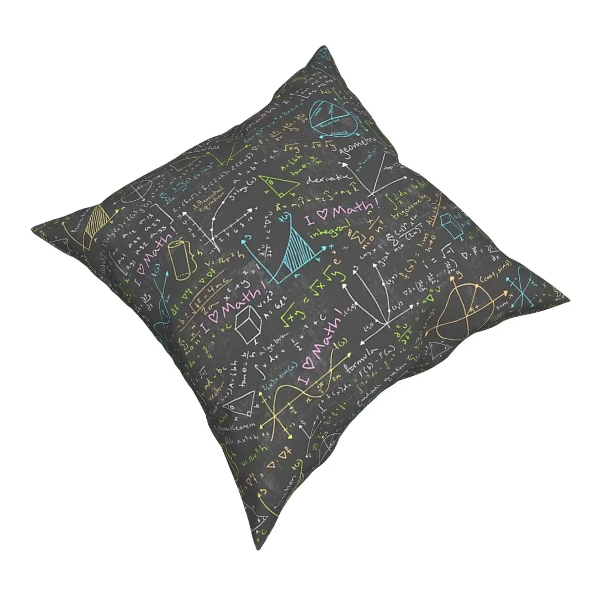 Math Lessons Graph Pillowcover Home Decorative Mathematics School Cushions Throw Pillow for Car Polyester Double-sided Printing