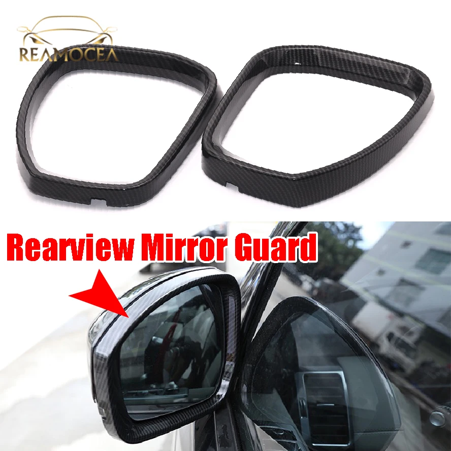 Reamocea 2Pcs Car Exterior Side Rearview Mirror Frame Trim Styling For Land Rover Discovery 4 5 LR4 LR5 Range Rover Sport Vogue