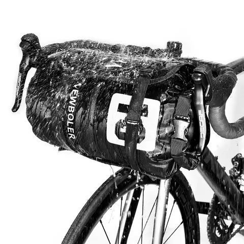 NEWBOLER 방수 자전거 가방 Bikepacking 핸들 바 가방 앞 튜브 사이클링 가방 10/15L MTB 프레임 트렁크 도로 자전거 액세서리
