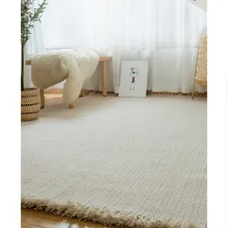Large Carpets For Living Room European Hand-Woven Natural Wool Rugs Coffee Table Bedroom Sofa Tapis Salon Deco Modern House