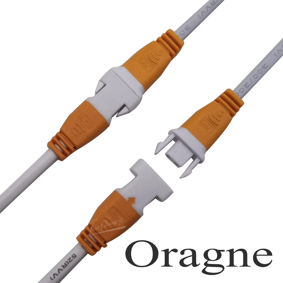 5/50 pairs orange Black Green DC plug connector line led strip connection line solar DC power line DC male and female plug