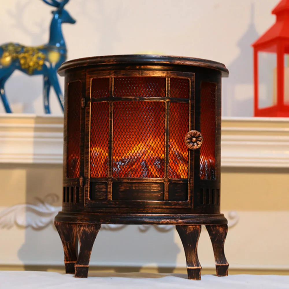 

Simulated Fire Lantern Outdoor Decoration LED Flame Lamp New Fireplace Fireplace Lantern Ornaments Christmas Scene