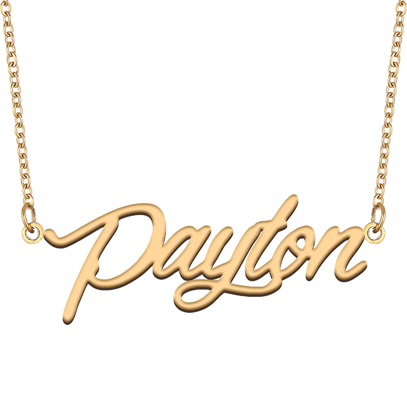 

Necklace with Name Payton for His Her Family Member Best Friend Birthday Gifts on Christmas Mother Day Valentine's Day