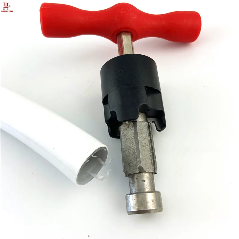 Free Shipping 4pcs/bag Size: 16mm 20mm 25mm 32mm Multifunction Tube Inner-Outer Hand Reamer T Calibrator Plastic Pipe Reamer