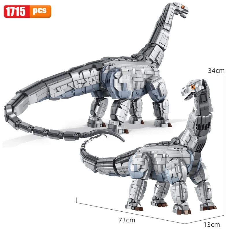 MOC Jurassic Park World Mosasaurus Dinosaur Building Blocks Creator Apatosaurus Tyrannosaurus Rex Brick Set Toys For Children