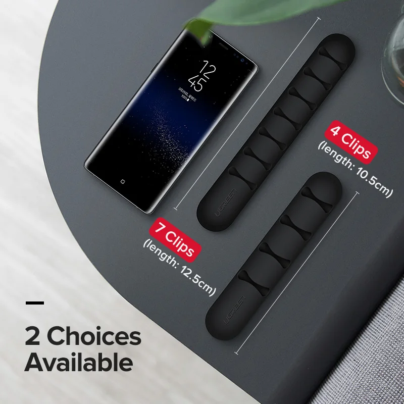 Cáp UGREEN Người Tổ Chức Silicone USB Cáp Aó Gió Linh Hoạt Quản Lý Cáp Kẹp Cho Chuột Tai Nghe Tai Nghe Chụp Tai Giữ Cáp