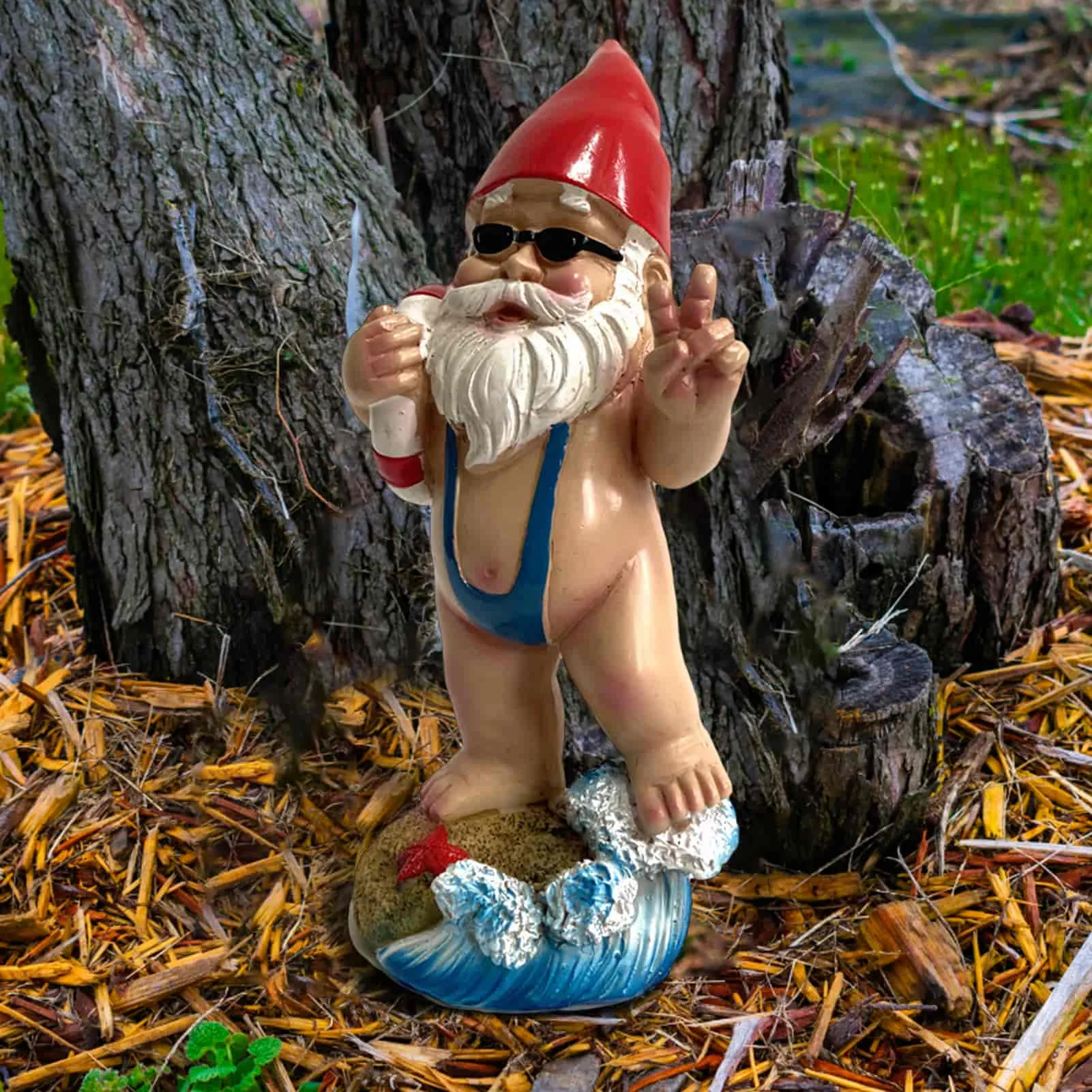 New Garden Naked Gnome Statue Lawn Ornament Outdoor Gnomes Figurine Funny Cute Garden Sculpture Gnomes Dwarfs Decor