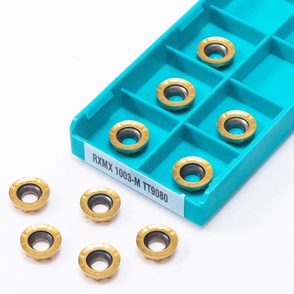 CNC Machine Insert RXMX1003 M TT9080 Hardness Aluminum Carbide Blade RXMX 1003 Milling Cutter Lathe Metal Turning Tool 10PCS