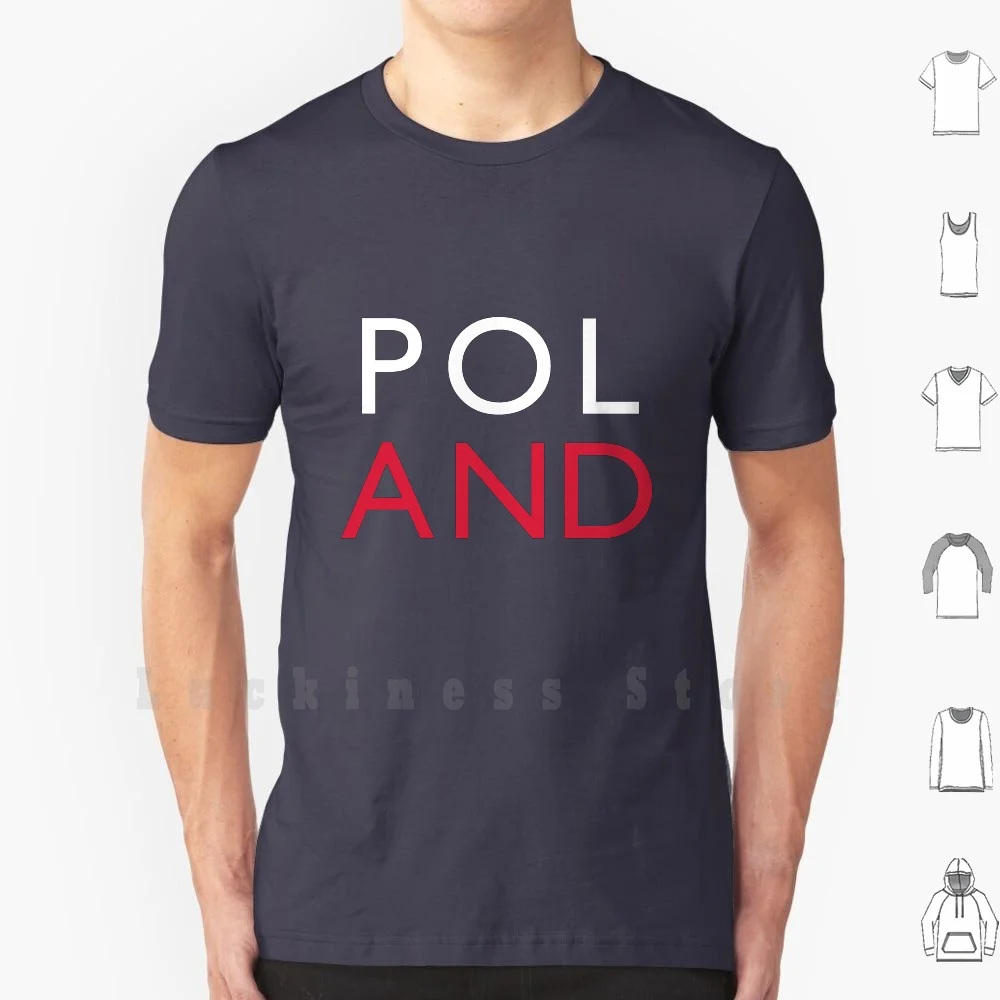 Poland Flag Colorful Vacation Gift Souvenir Poland T Shirt Big Size 100% Cotton Poland Gift Poland Gift Mom Poland Gift Son