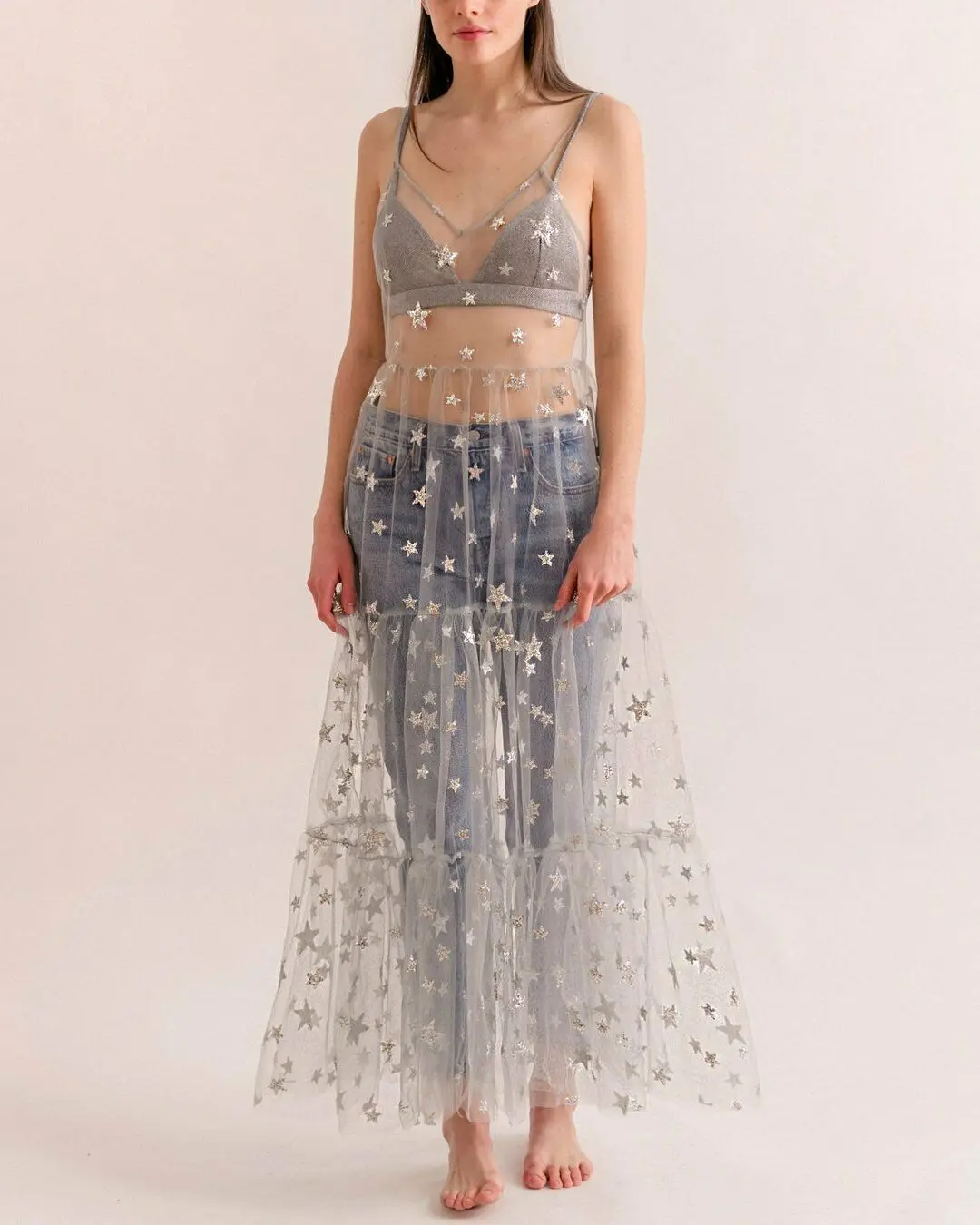 

Women Fashion Swimwear Bikini Sequined Swim Cover Up Dress Lady Girls Beach Wear Cover-up Summer Long Dresses Sexy Bling