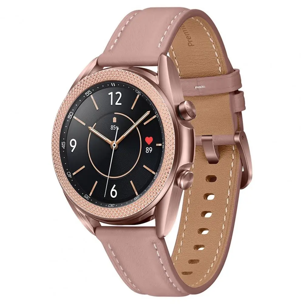 New Metal Bezel Frame For Galaxy Watch 3 41mm 45mm Cover Rings Bumper Adhesive Case Galaxy Watch3 Accessories