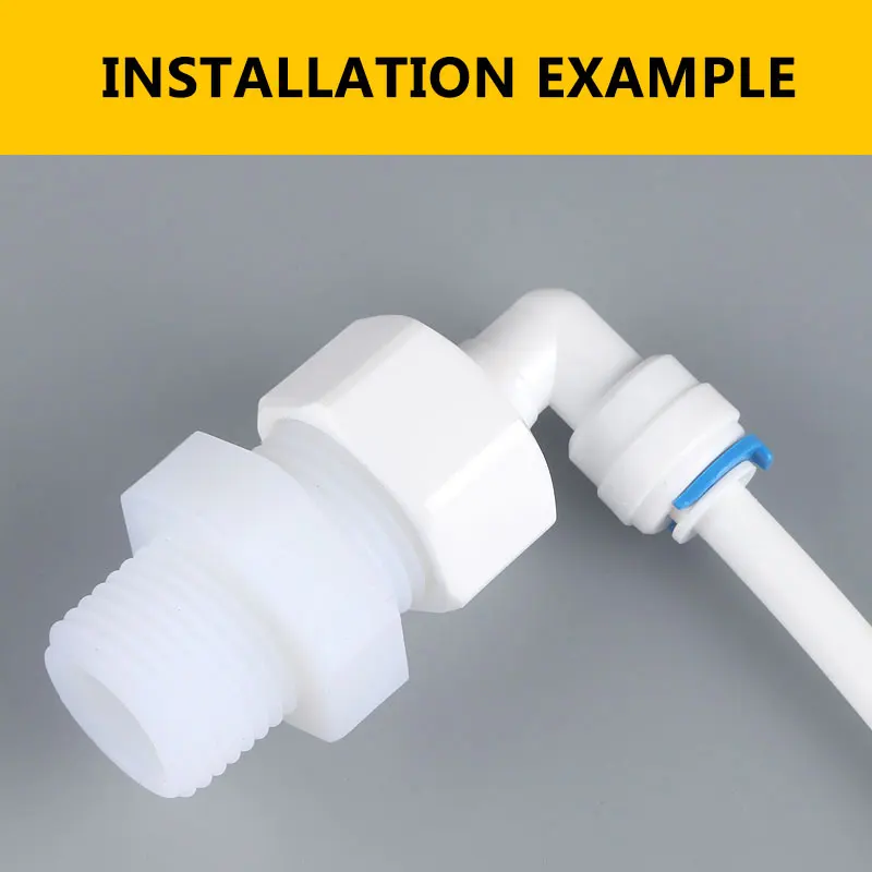 1/2 ''BSP Male untuk 1/2" External Thread Fitting Pipa Plastik Nilon Diameter 20MM Konektor Akuarium RO filter Air