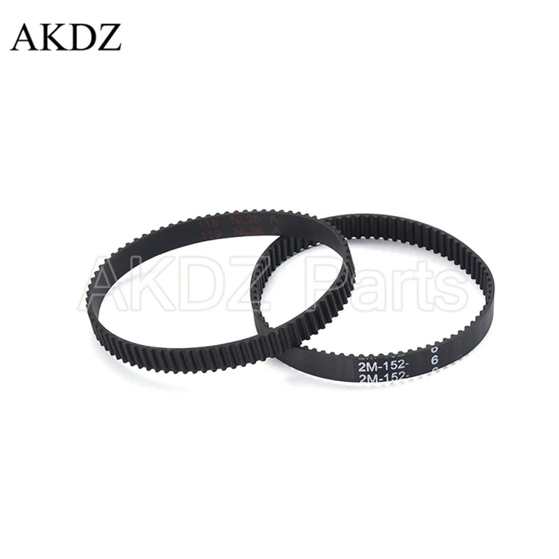 2MGT 2M 2GT Synchronous Timing belt Pitch length 152 width 6mm/9mm Teeth 76 Rubber closed