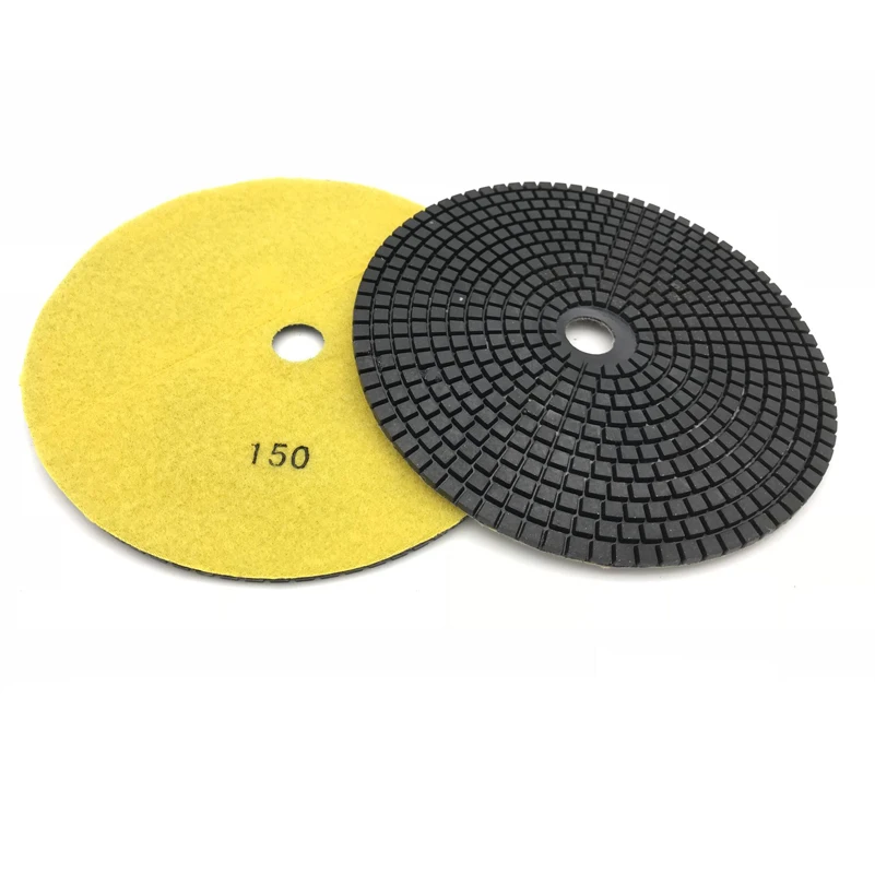 콘크리트 시멘트 연삭용 7 인치 180mm 습식 건식 다이아몬드 바닥 연마 패드, 폴리싱 패드