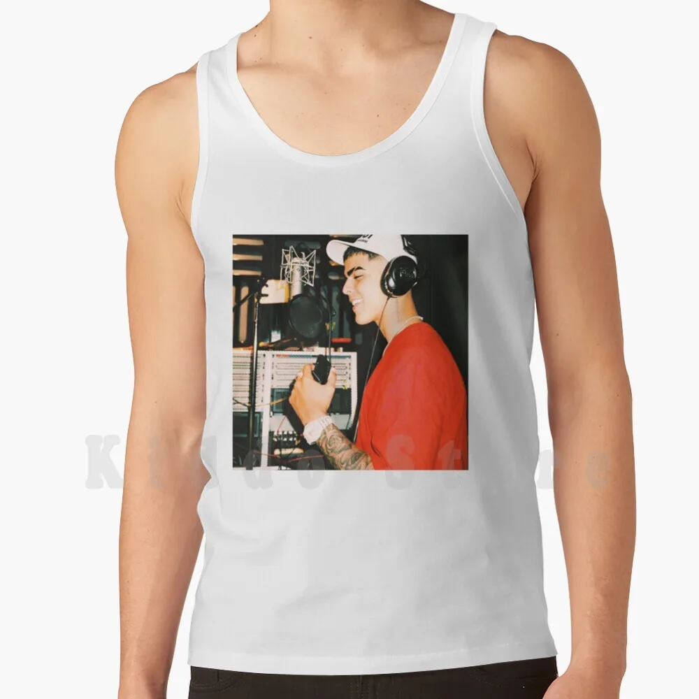 Lunay Studio Session Tank Tops Vest 100% Cotton Lunay Bad Bunny Reggaeton Puerto Rico Trap Latino Latinamerica