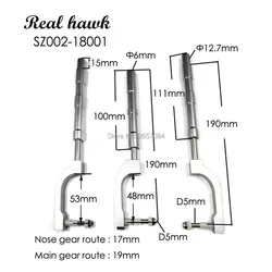 1 Set Aluminium Alloy Anti-Vibration Landing Gear For Scale RC Airplane 7-8Kg Shock Absorbing aircraft model parts