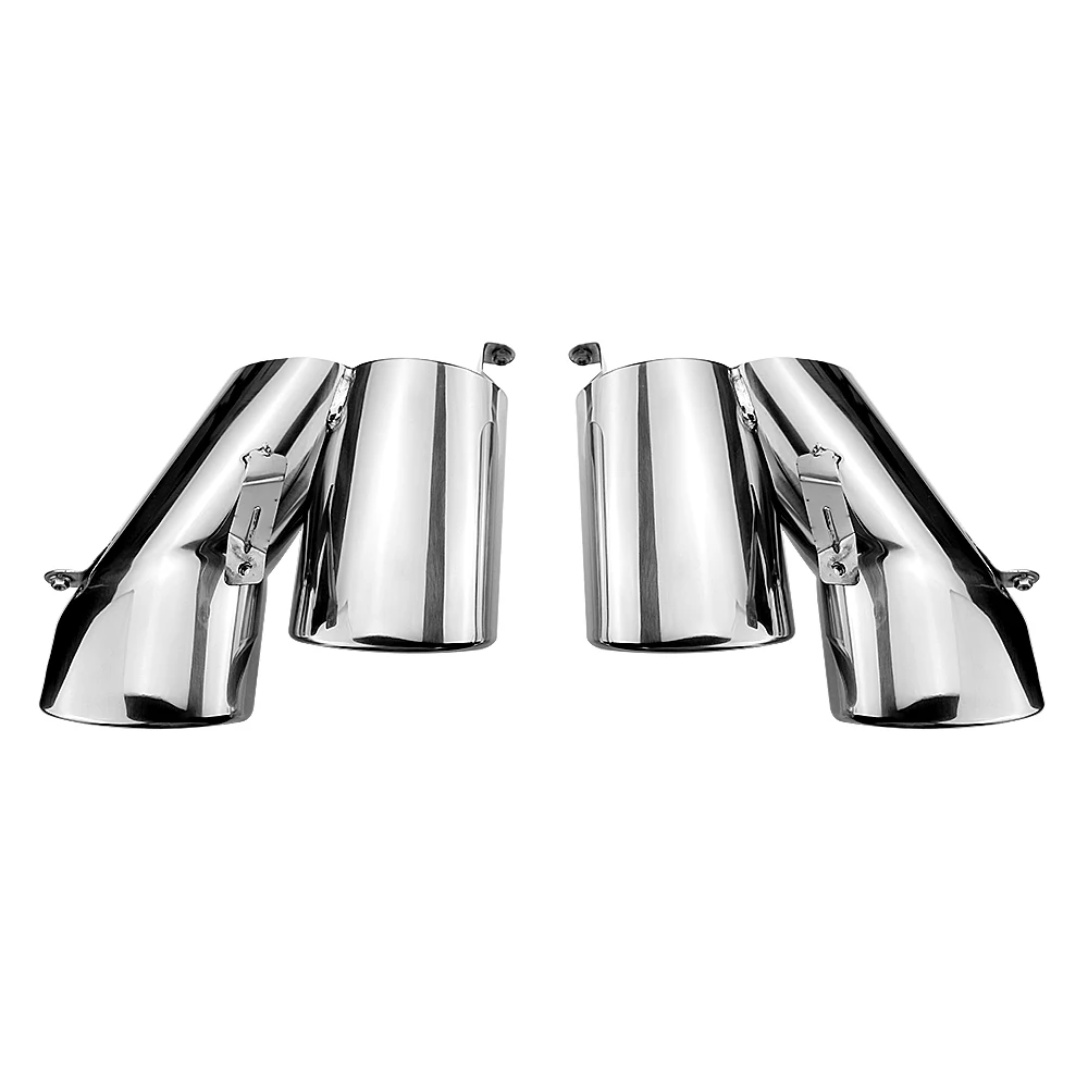 AKASAKA Exhaust Muffler Pipe For Honda Accord Sport/EX-L/Touring 2018 2019 2020 2021 2022 Chrome Rear Tailpipe Quad Tips