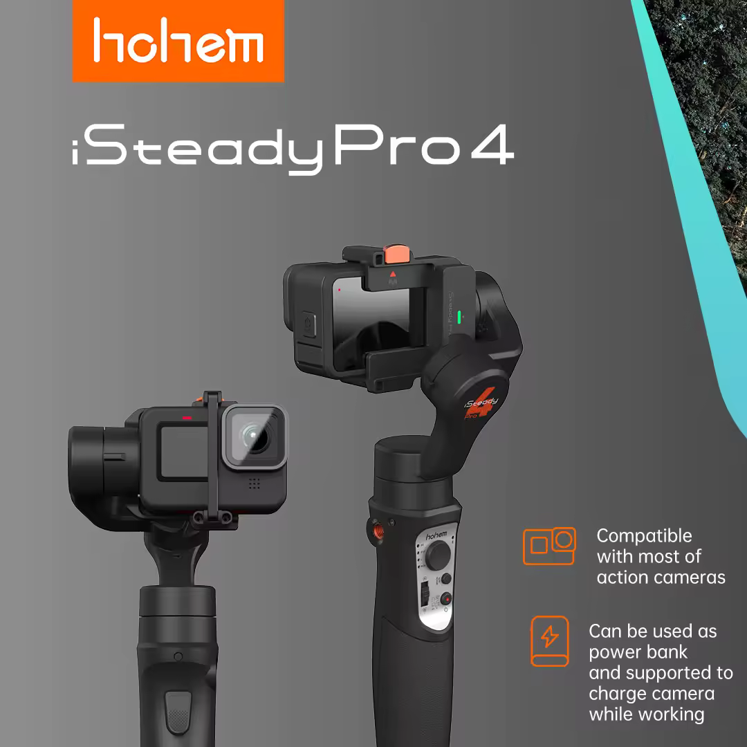 Hohem isteady pro 4 gimbal מייצב עבור מצלמת פעולה 11 12 13 3-ציר כף יד עבור גימבל גיבור 10 9 8 7 6 osmo