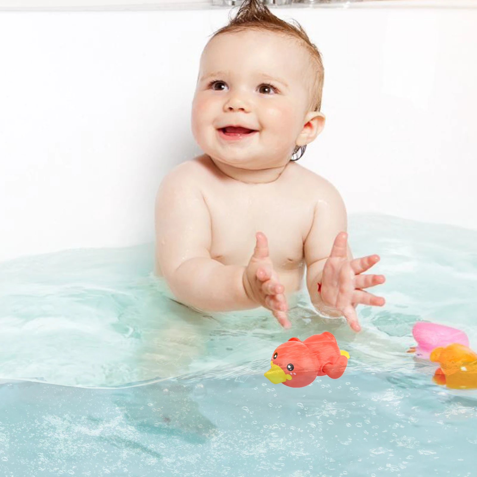 Baby bad spielzeug schwimmen bad pool spielzeug nette clockwork tier bad spielzeug set badezimmer badewanne kind dusche spiel wasser spiel geschenk