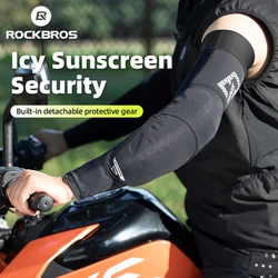 ROCKBROS Motorcycle Anti-collision Arm Sleeves Leg Cover Sun Protection Knee Pad Elbow Support Protective Gear For Men Women
