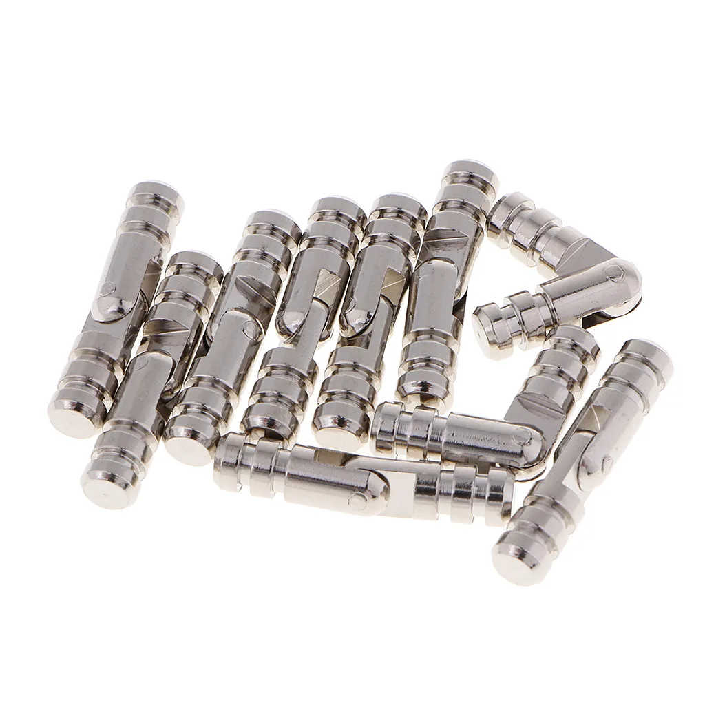 10x Copper Barrel Mini Craft Gift Wooden Box Cylindrial Hinge Hidden 25*5mm