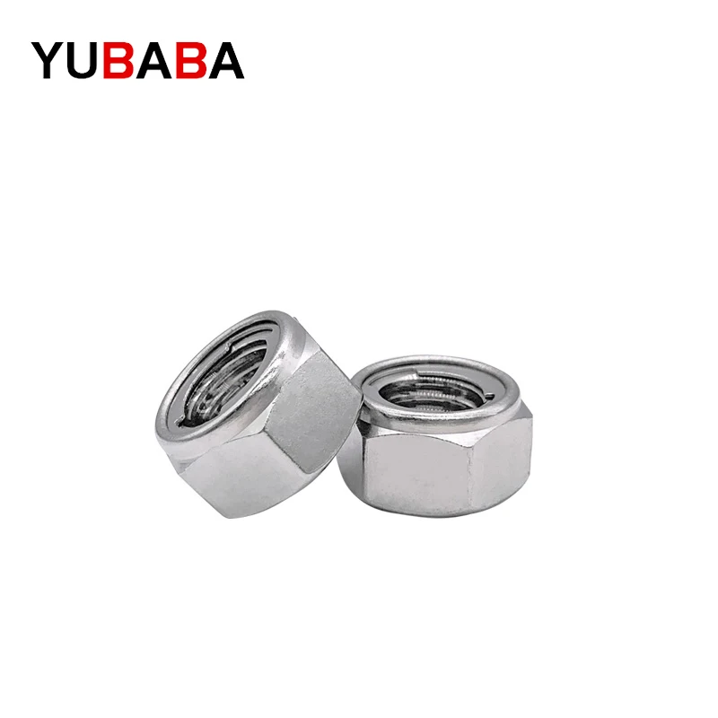 M3 M4 M5 M6 M8 M10 M12 TO M20 Stainless Steel  Prevailing Torque Type All-Metal Hexagon Nuts Hex Self Locking Locknut DIN980