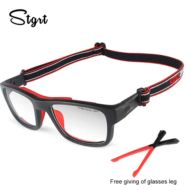 Lunettes de football TR90 pour hommes et femmes, entraînement sportif en plein air, lunettes de protection contre la myopie, lunettes de basket-ball