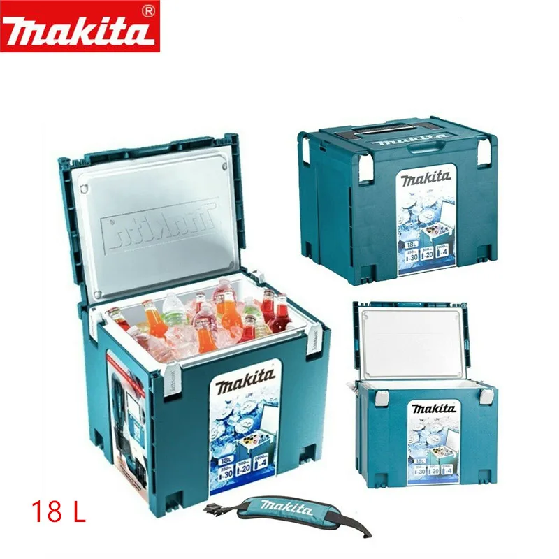 Коннектор для морозильной камеры Makita MAKPAC, 18 л, 199846-0, 198253-4, Тип 4, 18 литров, с ремешком, чехол для инструментов