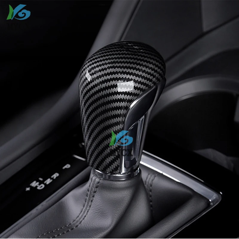 

Car Gear Head Shift Knob Cover Gear Shift Collars Handbrake Grip Car Hand Brake Covers For Mazda CX30 CX-30 2020 -21 Accessorie