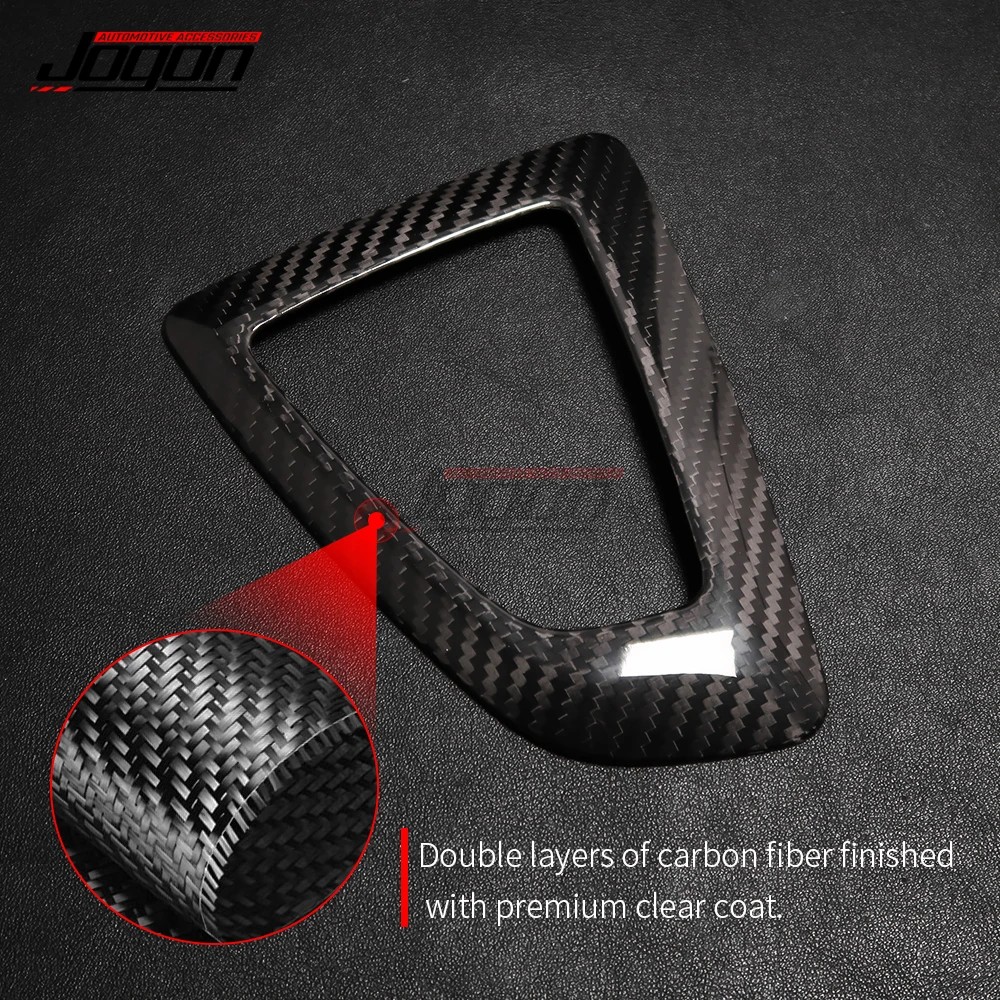 LHD & RHD Carbon Fiber For BMW 1 2 3 4 Series F20 F22 F23 F30  F31 F34 GT F32 F33 Car Console Gear Shift Panel Cover Trim