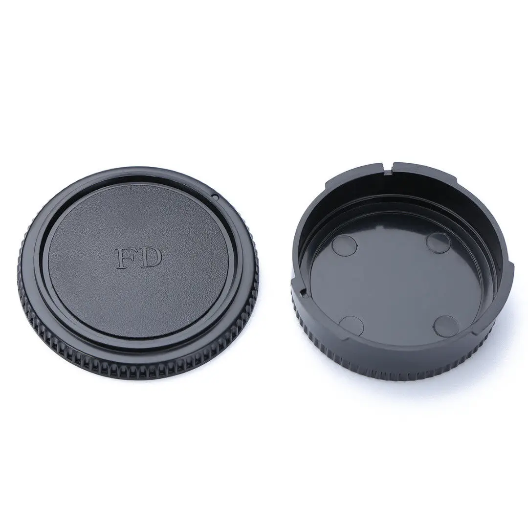 カメラ本体とレンズのリアキャップ,fdマウントカメラとレンズのセット