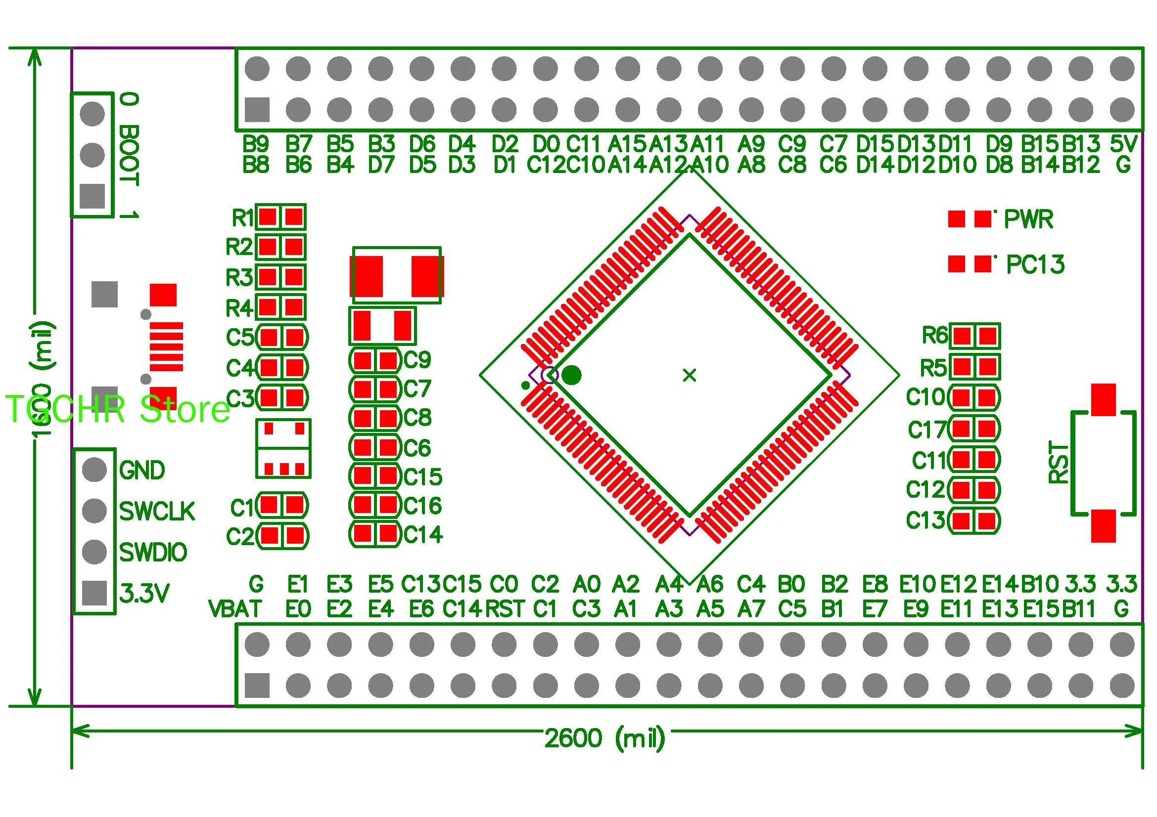 New AT32F407VCT7 Core Board Replaces STM32 Yateli F107 Minimum System Vct6 Development Board