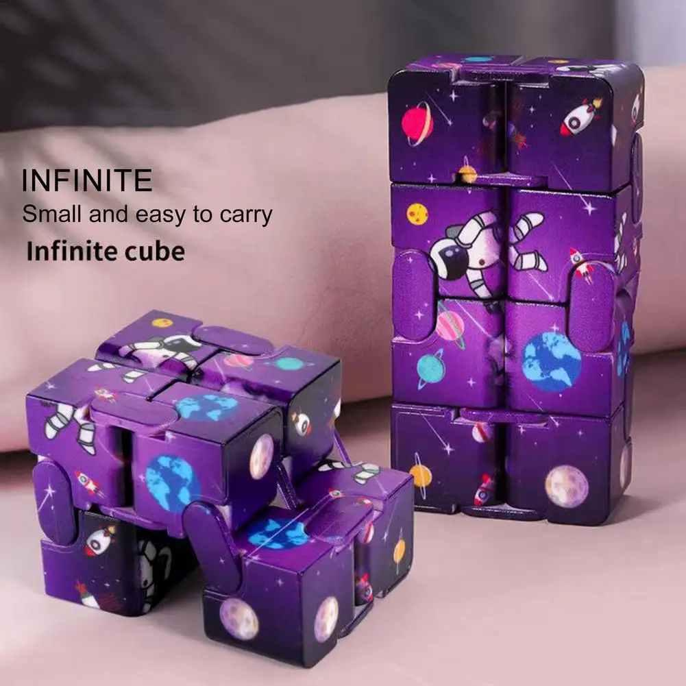 Anti Stress Cube Infinity Cubes Magic Cube Office Flip Cubic Puzzle Stress Reliever Autism Toys Relax Toy For Kids Adults