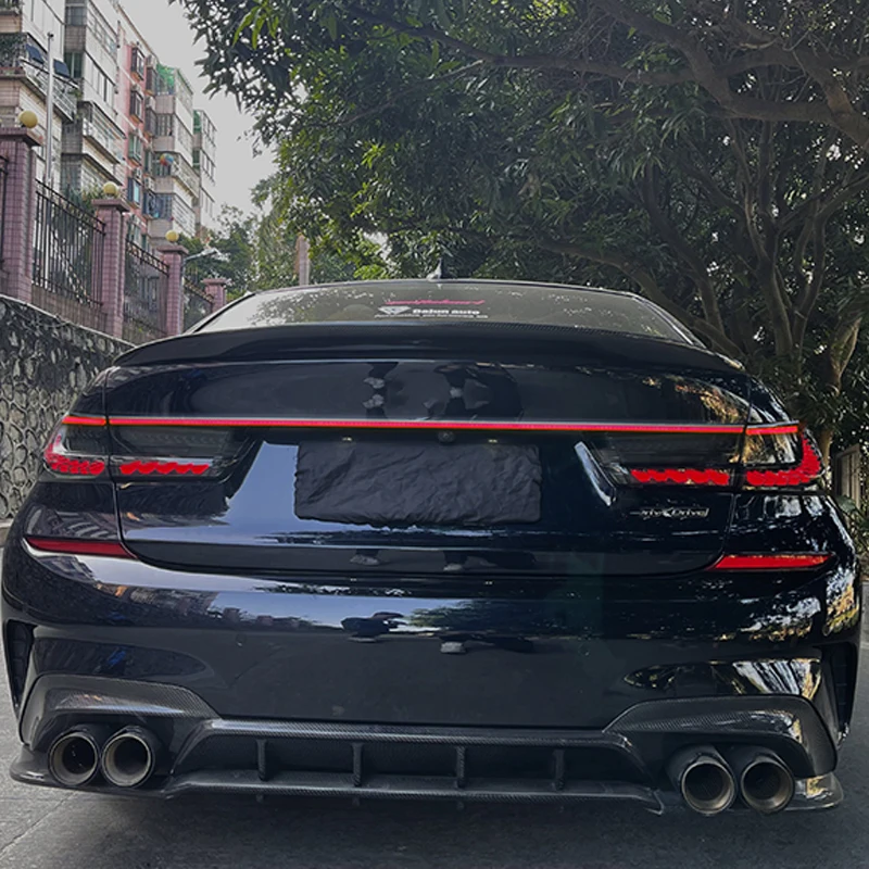 1 Set For BMW 3 series G20 G28 2019 2020 2021 Through Taillights Strips Dynamic Flow Water Modified Decoration Upgrade taillight