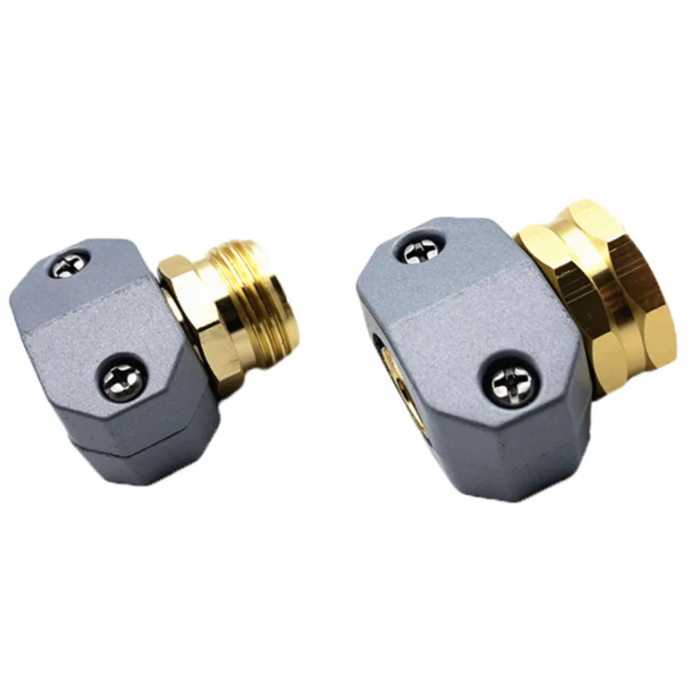 

Garden Hose Repair Fittings, Zinc and Aluminum Male and Female Hose End Water Hose Repair Connector1