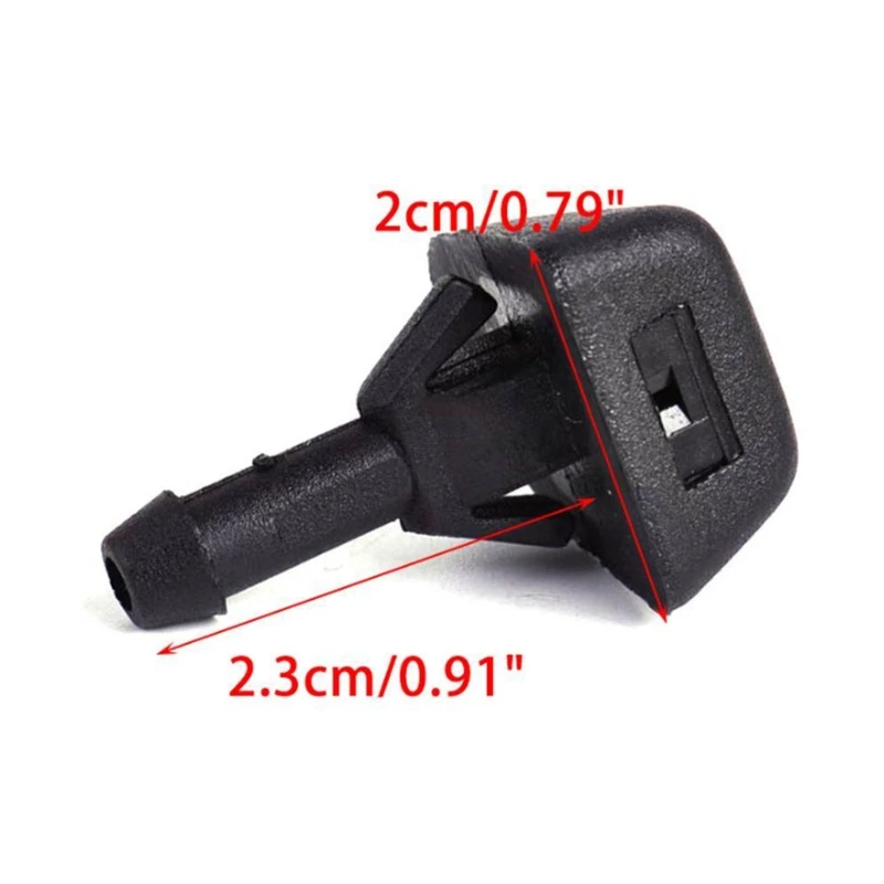 2pcs Windshield Wiper Jet Washer Nozzle For Volvo S40 S80 XC90 C70 Windscreen Wiper Parts Vehicle Fan Shaped Water Spray