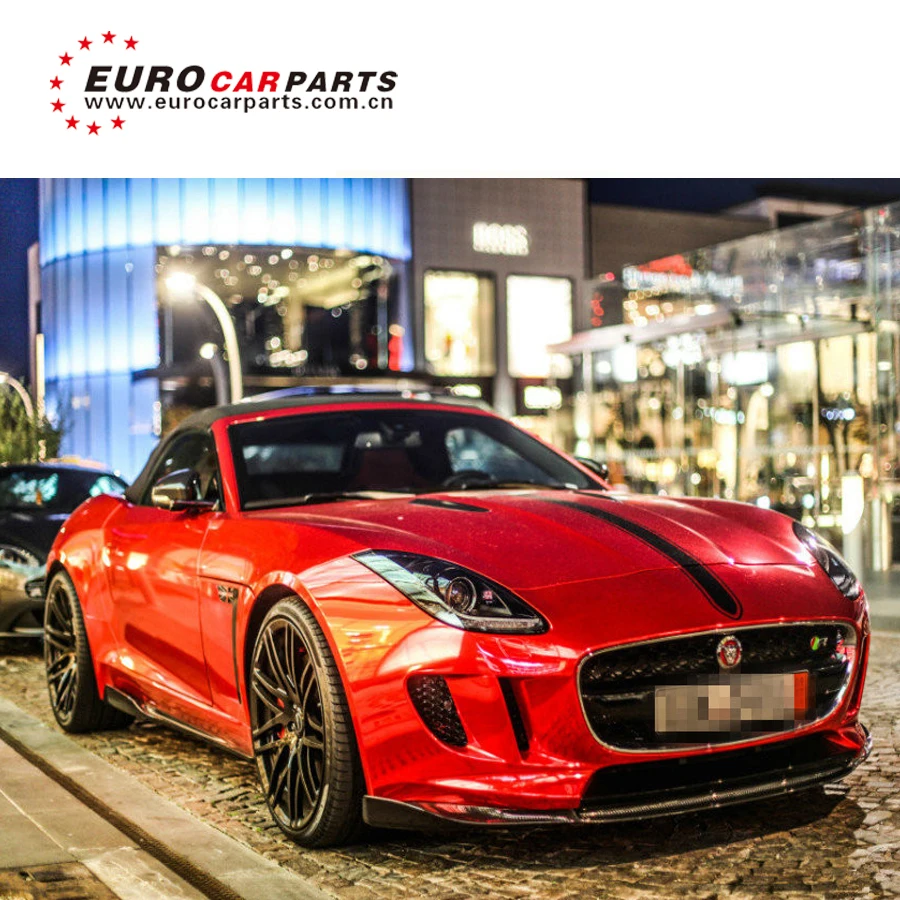 F-Type carbon finber body kits with front lip side skirts diffuser muffler tips fit for F-Type carbon car parts