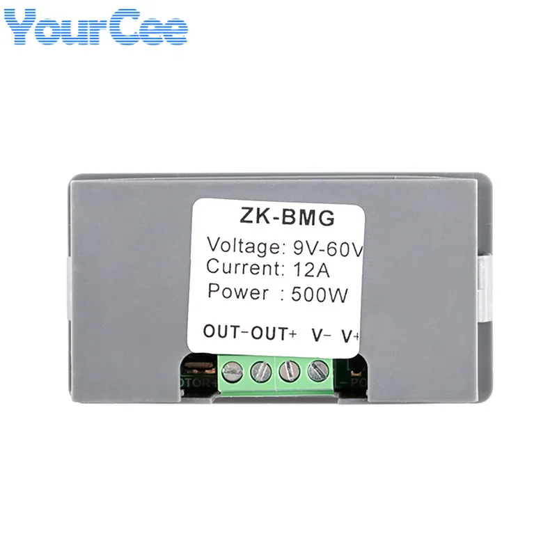 PWM DC Motor Controller Adjustable Speed ZK-BMG 500W DC9-60V 12A Digital Display Encoder Duty Ratio ZK-MG DC5-30V 150W 5A