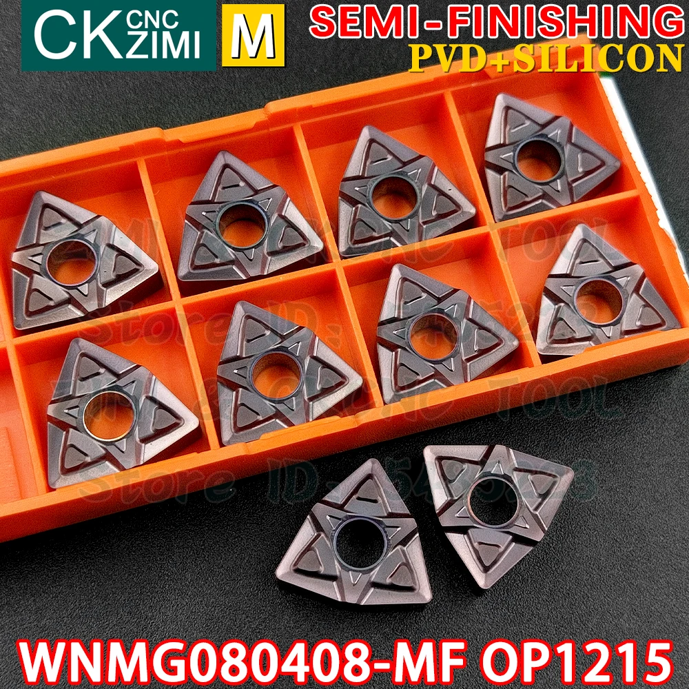 WNMG080408-MF OP1215 WNMG 080408 MF كربيد إدراج الخارجية تحول إدراج أدوات سلبية ماكينة بتحكم رقمي بالكمبيوتر مخرطة معدنية أداة القطع