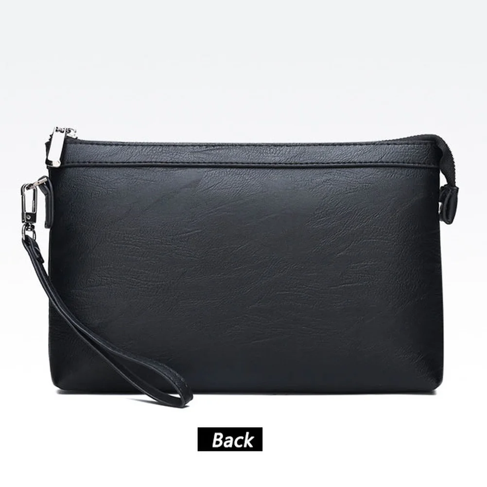 Men\'s Handbags Casual Multifunctional Soft Leather Clutch Envelope Bag Mobile Phone Bag Clutch