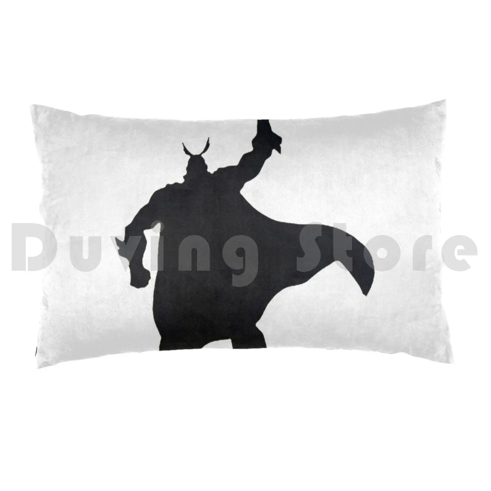 All Might Silhouette Pillow Case DIY 50*70 All Might Number One Hero Top Hero Jiro Cute Surprised Anime