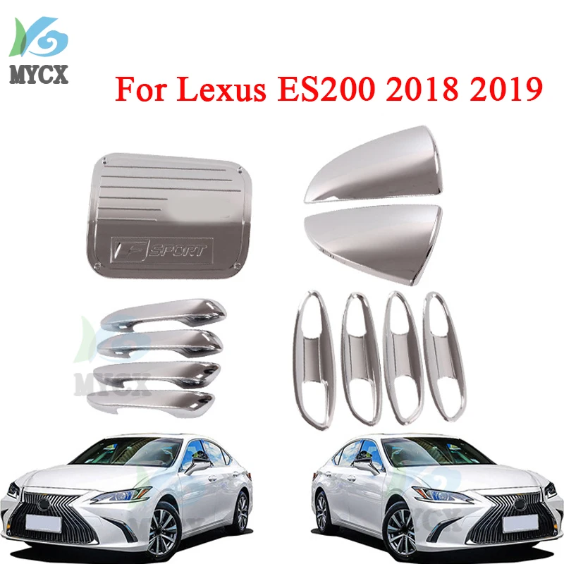 For Lexus ES200 2018 2019 Chrome Accessories ABS Chrome Kits For Lexus ES200 Car Styling Decorative Parts 15PCS