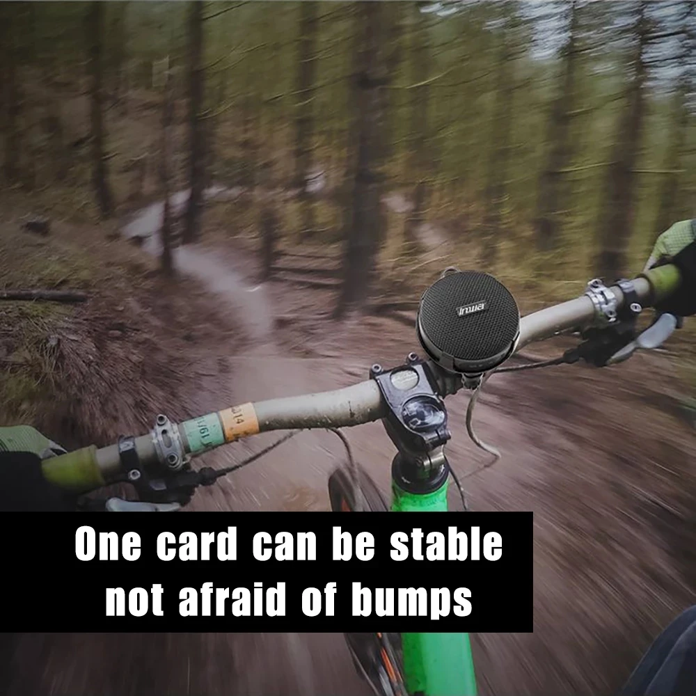 TWS Portable Bikes Bluetooth Speaker Waterproof Dust/Shock Proof Outdoor Bike Column Speaker support bluetooth hands free call