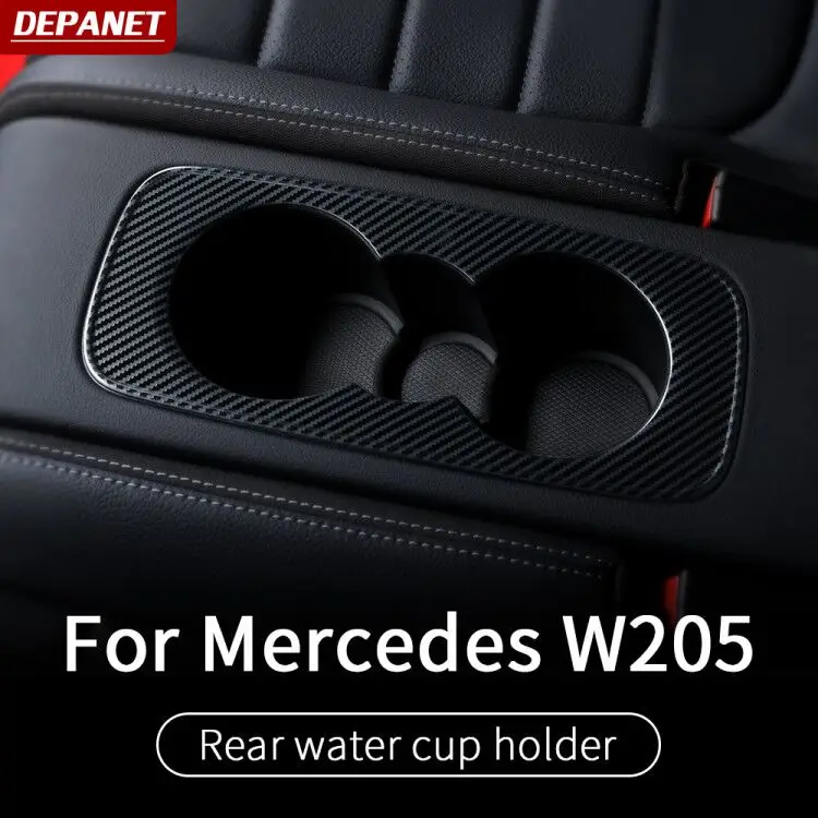 Rear cup holder trim For Mercedes w205 amg coupe amg c205 2 doors c260 c300 c200 mercedes c class accessories w205 interior