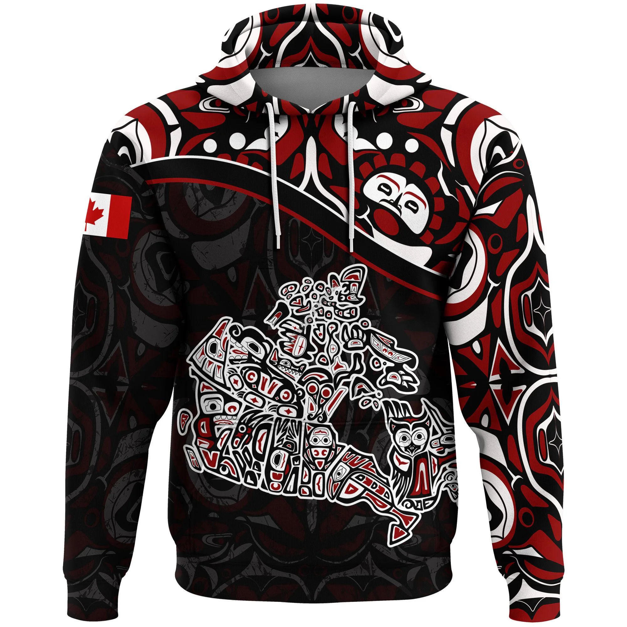 

PLstar Cosmos 3DPrint Canada Flag National Culture Country Amazing Harajuku Streetwear Funny Unisex Hoodies/Sweatshirt/Zip Q-1