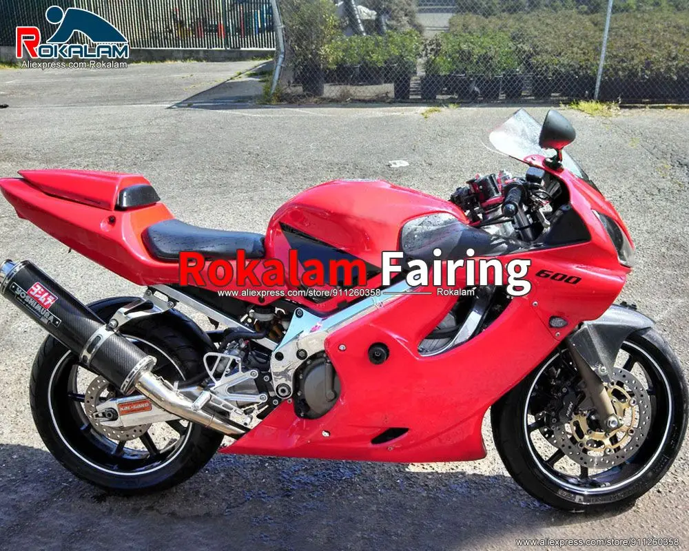 

Motorbike Bodyworks For Honda CBR600 F4i 2001 2002 2003 CBR 600 01 02 03 All Red Motorcycle Fairings (Injection Molding)