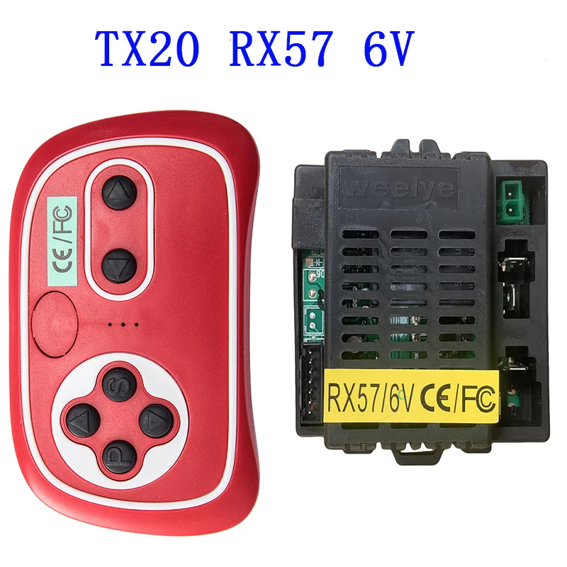 WEELYE RX57 12V 6V 2.4G Bluetooth Remote Control and Receiver for Children Electric Car Replacement Parts