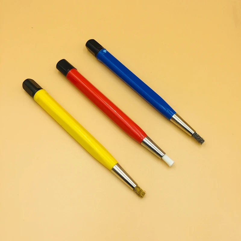 

3Pcs Rust Removal Pen Watch Accessories Dirt Remover Repair Parts Tool For Watchmakers Brush Pen With Different Fiber Material