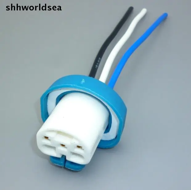 worldgolden 5/30/100pcs 3pin 9004 9007 Bulb Connector Female Socket HB1 HB5