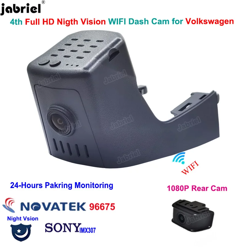 

Full HD Wifi Night Vision 24H Car Dvr Dash Cam Camera For Volkswagen Touareg Passat T Roc For VW Touareg Passat T Roc 2018-2021